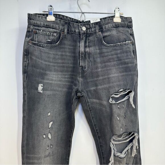 Lucky Brand 222 Taper  NWT Mens' Size 32X32 Distrssed Gray Mens' Stretch Jeans - Picture 2 of 12
